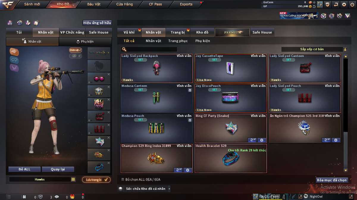 shop acc cf uy tin gia re